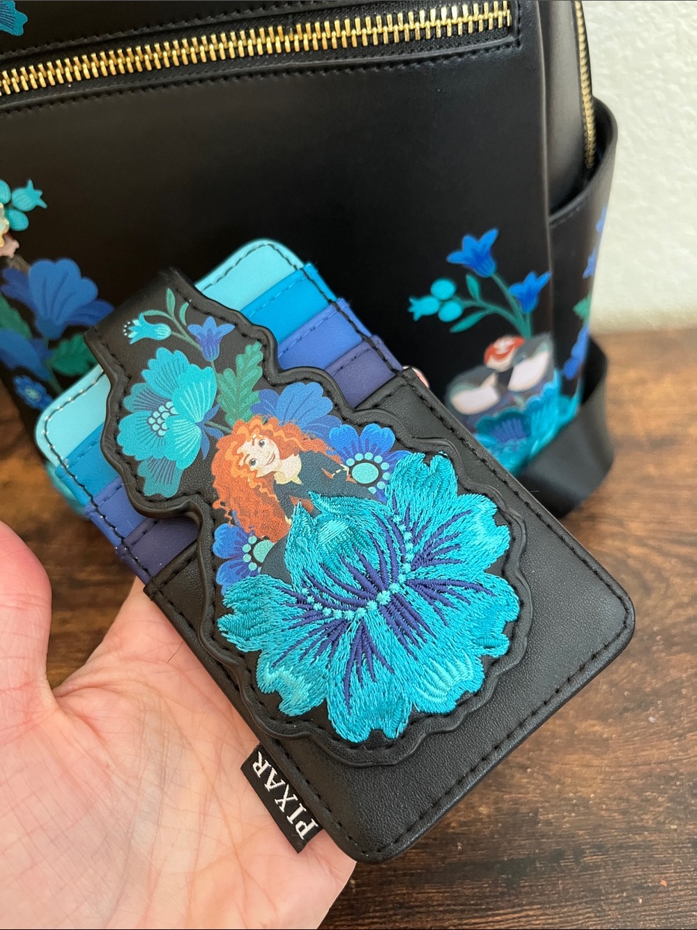 SET Loungefly Disney Pixar Brave Merida Botanical Floral Mini Backpack - Picture 2 of 14